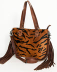 American Darling Tote Hair On Genuine Leather Women Bag Western Handbag Purse
