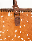 American Darling Briefcase Hair-On Genuine Leather Women Bag Western Handbag Purse