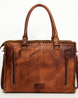 American Darling Briefcase Hair-On Genuine Leather Women Bag Western Handbag Purse