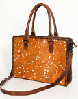 American Darling Briefcase Hair-On Genuine Leather Women Bag Western Handbag Purse