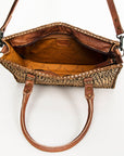 American Darling Briefcase Hair-On Genuine Leather Women Bag Western Handbag Purse