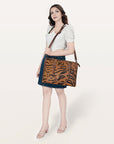 American Darling Briefcase Hair-On Genuine Leather Women Bag Western Handbag Purse
