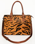 American Darling Briefcase Hair-On Genuine Leather Women Bag Western Handbag Purse