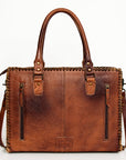 American Darling Briefcase Hair-On Genuine Leather Women Bag Western Handbag Purse