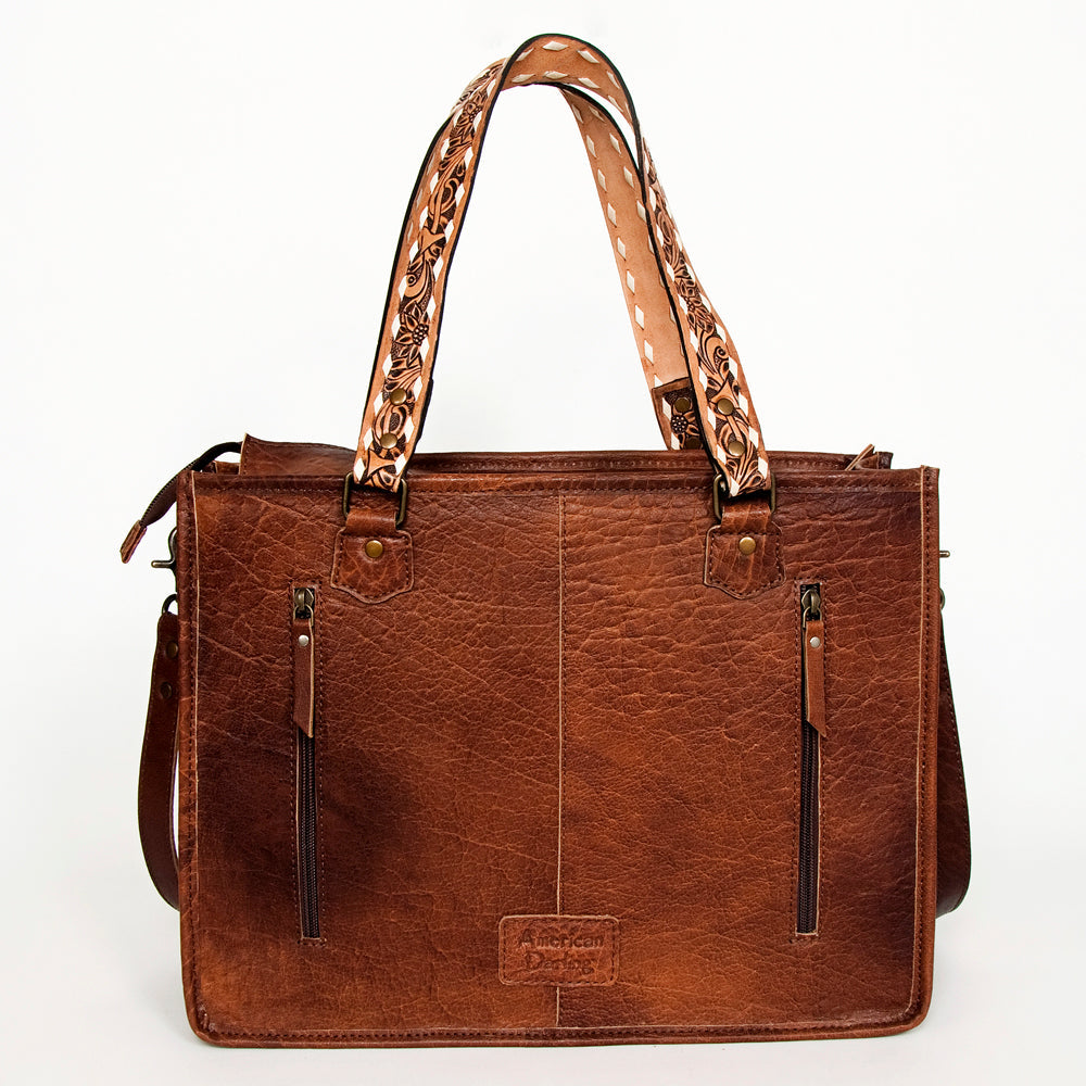 American Darling ADBG1033A Tote Saddle Blanket Genuine Leather women bag western handbag purse