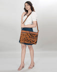American Darling ADBG1035B Cross Body Hair-On Genuine Leather women bag western handbag purse