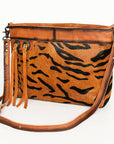 American Darling ADBG1035B Cross Body Hair-On Genuine Leather women bag western handbag purse