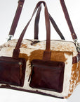 American Darling ADBGS264DTAW Duffel Hair-On Genuine Leather Women Bag Western Handbag Purse