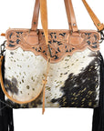 American Darling Cross Body I Hand Tooled Hair-On Genuine Leather Women Bag Western Handbag Purse