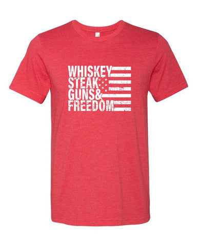 Whiskey Steak Guns & Freedom Tee