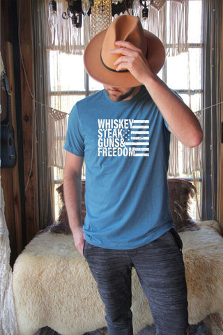 Whiskey Steak Guns & Freedom Tee