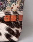 OHLAY KB462 TOTE Upcycled Canvas Hair-on Genuine Leather women bag western handbag purse