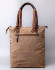 OHLAY KB466 TOTE Upcycled Wool Upcycled Canvas Hair-on Genuine Leather women bag western handbag purse