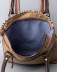 OHLAY KB466 TOTE Upcycled Wool Upcycled Canvas Hair-on Genuine Leather women bag western handbag purse