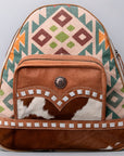 OHLAY KB476 Backpack Upcycled Wool Upcycled Canvas Hair-On Genuine Leather women bag western handbag purse