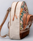 OHLAY KB476 Backpack Upcycled Wool Upcycled Canvas Hair-On Genuine Leather women bag western handbag purse