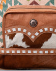 OHLAY KB476 Backpack Upcycled Wool Upcycled Canvas Hair-On Genuine Leather women bag western handbag purse