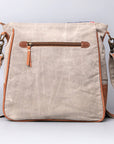 OHLAY KB480 Cross Body Upcycled Wool Upcycled Canvas Hair-On Genuine Leather women bag western handbag purse