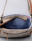OHLAY KB480 Cross Body Upcycled Wool Upcycled Canvas Hair-On Genuine Leather women bag western handbag purse