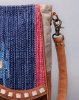 OHLAY KB480 Cross Body Upcycled Wool Upcycled Canvas Hair-On Genuine Leather women bag western handbag purse