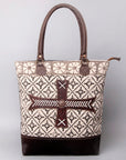 OHLAY KB481 TOTE Upcycled Wool Upcycled Canvas Embossed Genuine Leather women bag western handbag purse