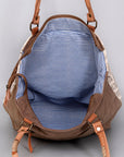 OHLAY KB487 TOTE Upcycled Wool Upcycled Canvas Hair-on Genuine Leather women bag western handbag purse