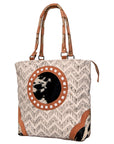 OHLAY KB487 TOTE Upcycled Wool Upcycled Canvas Hair-on Genuine Leather women bag western handbag purse