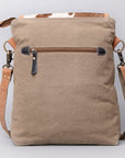 OHLAY KB495 Cross Body Upcycled Wool Upcycled Canvas Hair-On Genuine Leather women bag western handbag purse