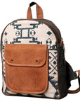 OHLAY KB500 Backpack Upcycled Canvas Genuine Leather women bag western handbag purse