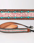 American Darling ADSTF183 Hand Tooled Genuine Leather Crossbody Handle Strap For Bags
