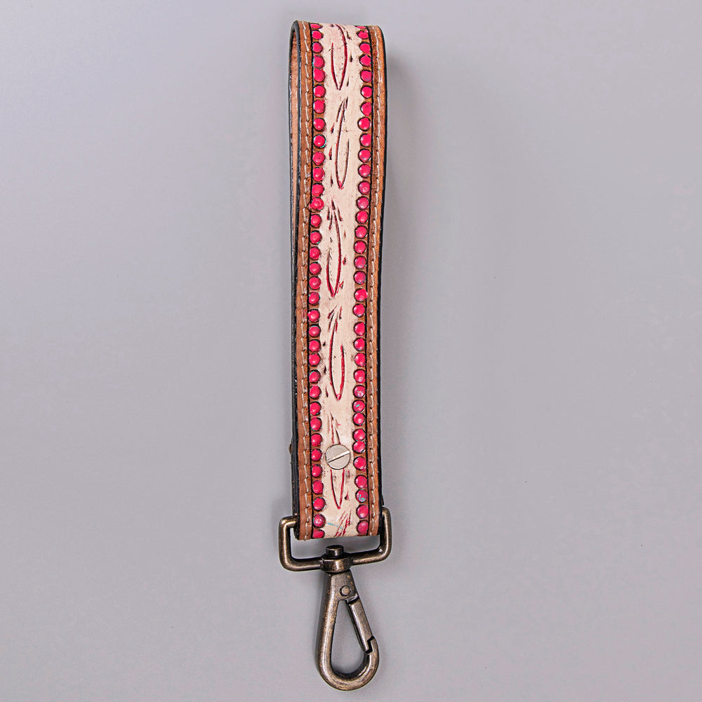 American Darling Hand Tooled Genuine Leather Handle Strap for Wristlet Bag Phone Wrist Keychain Wallet Purse Clutch Cellphone