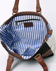 OHLAY KBK132 TOTE Hand Tooled Hair-on Genuine Leather women bag western handbag purse