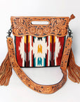 American Darling Clutch Hand Tooled Hair on Genuine Leather Western Women Bag Handbag Purse | Purses for Cute