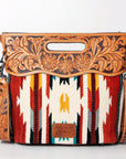 American Darling Clutch Hand Tooled Hair on Genuine Leather Western Women Bag Handbag Purse | Purses for Cute