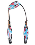 Hilason Western Horse Breast Collar Headstall American Leather Tan