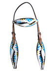 Hilason Western Horse Breast Collar Headstall Bridle American Leather Tan