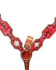 Hilason Western Horse Breast Collar American Leather Tan