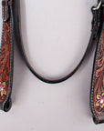 HILASON Western Horse Headstall Tack Genuine American Leather Hand Tooled