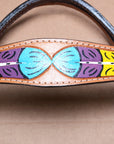 HILASON Western Horse Genuine Leather Headstall Tan
