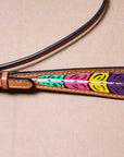 HILASON Western Horse Genuine Leather Headstall Tan
