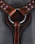 Hilason Genuine Leather Western Horse Breast Collar Brown