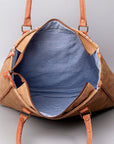 OHLAY WEEKENDER Upcycled Wool Embossed Hair-on Genuine Leather women bag western handbag purse