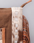 OHLAY KB519 TOTE Upcycled Canvas Hair-on Genuine Leather women bag western handbag purse