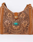 American Darling Hand Tooled Genuine Leather Women Bag Western Handbag Purse