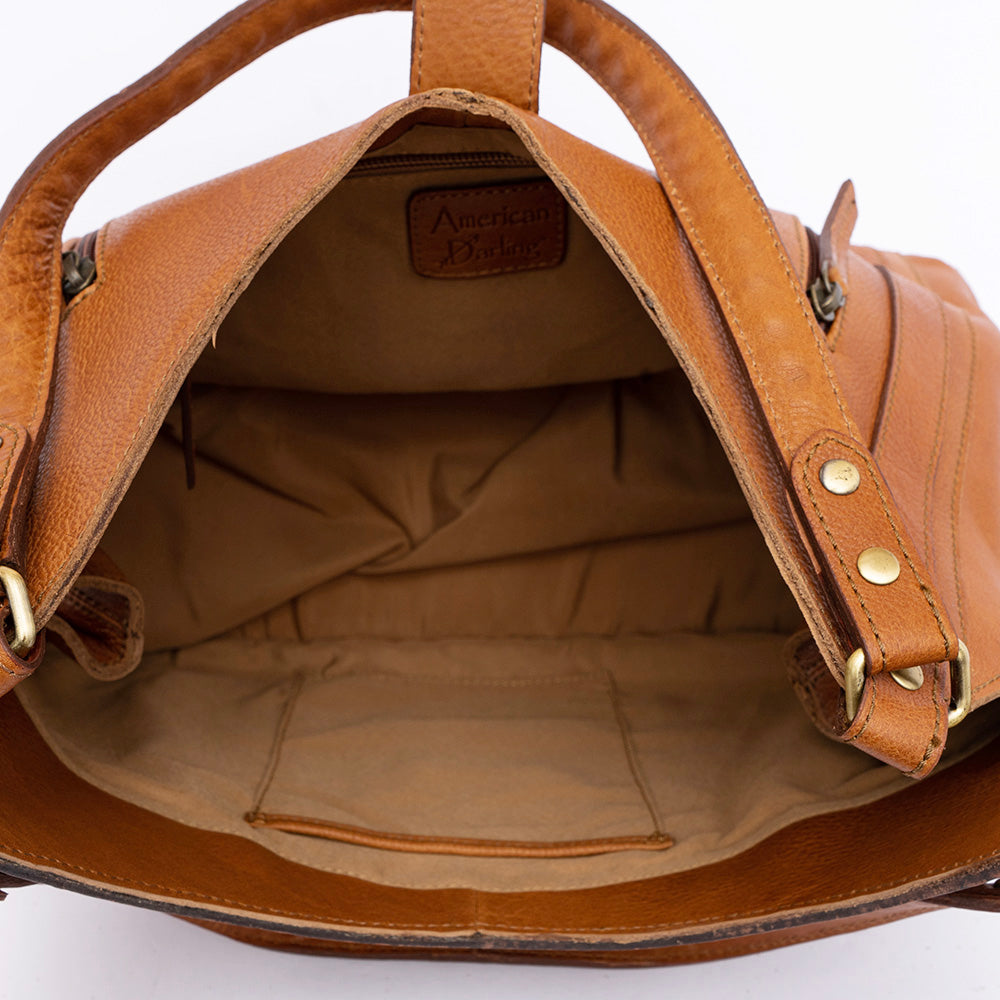 American Darling Hand Tooled Genuine Leather Women Bag Western Handbag Purse