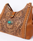 American Darling Hand Tooled Genuine Leather Women Bag Western Handbag Purse