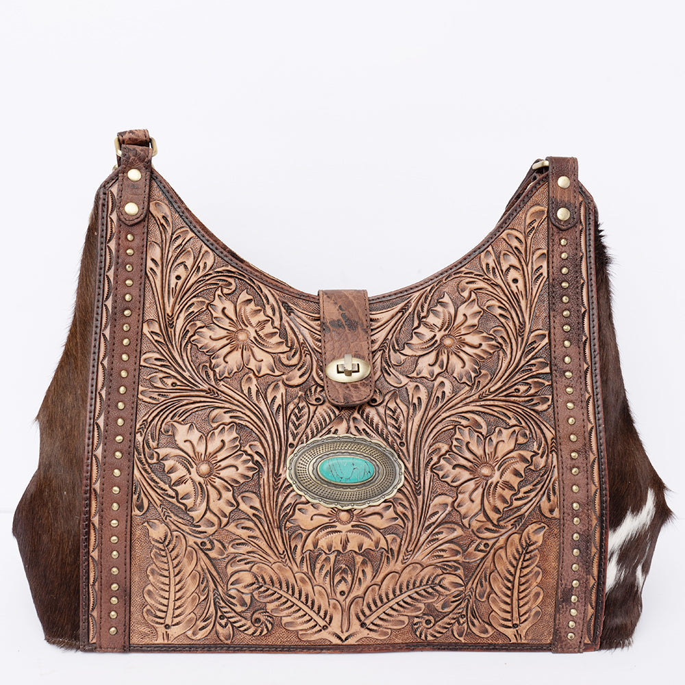 American Darling Hand Tooled Genuine Leather Women Bag Western Handbag Purse