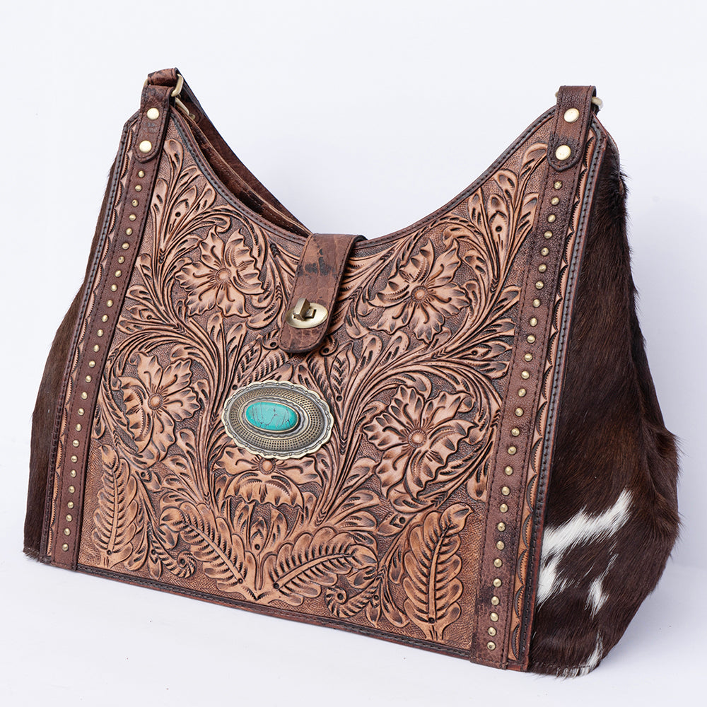 American Darling Hand Tooled Genuine Leather Women Bag Western Handbag Purse