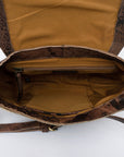 American Darling Hand Tooled Hair On Genuine Leather Women Bag Western Handbag Purse