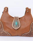 American Darling Hand Tooled Genuine Leather Women Bag Western Handbag Purse